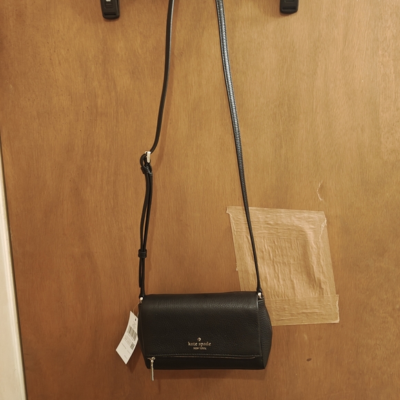 Kate Spade Black Leather Crossbody Bag - Picture 3 of 3